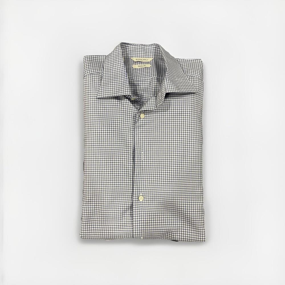 SUITSUPPLY MENS DRESS SHIRT LARGE 16.5/42 TRAVELLER SLIM FIT LIGHT BLUE VGC!